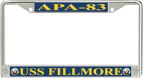 USS Fillmore APA-83 License Plate Frame