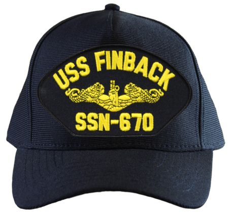 USS Finback SSN-670 ( Gold Dolphins ) Submarine Officers Cap