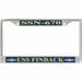 USS Finback SSN-670 License Plate Frame