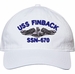 USS Finback SSN-670 with Dolphins Unstructured Dad Cap