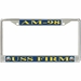 USS Firm AM-98 License Plate Frame