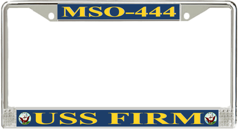 USS Firm MSO-444 License Plate Frame