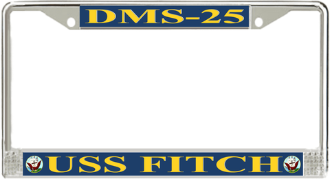 USS Fitch DMS-25 License Plate Frame
