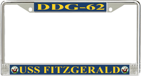 USS Fitzgerald DDG-62 License Plate Frame