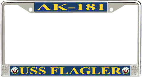 USS Flagler AK-181 License Plate Frame