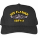 USS Flasher SSN-613 with Dolphins Custom Embroidered Cap