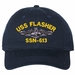 USS Flasher SSN-613 with Dolphins Unstructured Dad Cap