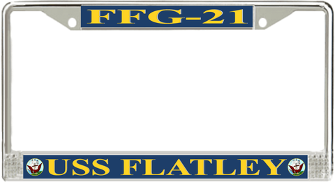 USS Flatley FFG-21 License Plate Frame