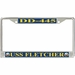 USS Fletcher DD-445 License Plate Frame