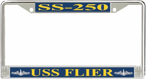 USS Flier SS-250 License Plate Frame
