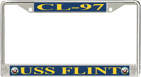 USS Flint CL-97 License Plate Frame