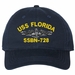 USS Florida SSBN-728 with Dolphins Unstructured Dad Cap