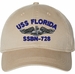 USS Florida SSBN-728 with Dolphins Unstructured Dad Cap