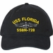 USS Florida SSBN-728 with Dolphins Unstructured Dad Cap