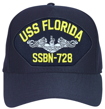 USS Florida SSBN-728 with Silver Dolphins Emblematic Cap