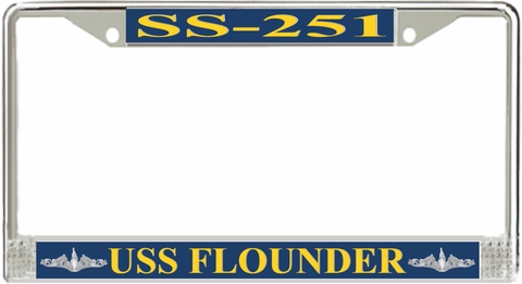 USS Flounder SS-251 License Plate Frame