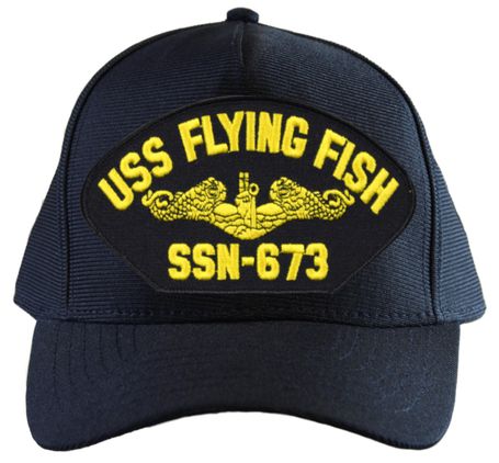 USS Flying Fish SSN-673 ( Gold Dolphins ) Submarine Officers Cap