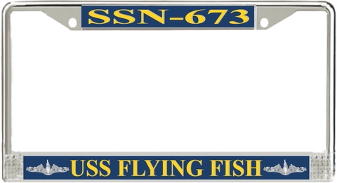 USS Flying Fish SSN-673 License Plate Frame