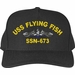 USS Flying Fish SSN-673 with Blue Water Dolphins Custom Embroidered Cap