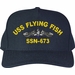 USS Flying Fish SSN-673 with Blue Water Dolphins Custom Embroidered Cap