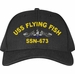 USS Flying Fish SSN-673 with Blue Water Dolphins Custom Embroidered Cap