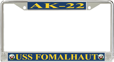USS Fomalhaut AK-22 License Plate Frame