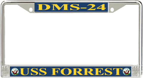 USS Forrest DMS-24 License Plate Frame