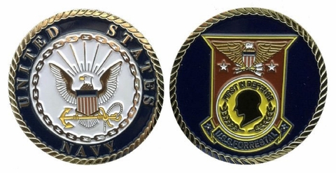 USS Forrestal Challenge Coin Enlisted