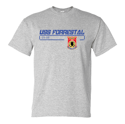 USS Forrestal CV-59 Crest T-Shirt