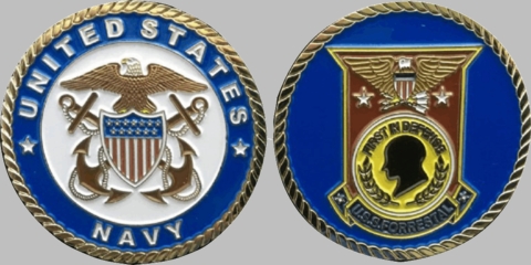 USS Forrestal CV-59 (Officer) Challenge Coin