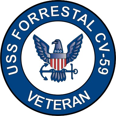 USS Forrestal CV-59 Veteran Decal Sticker