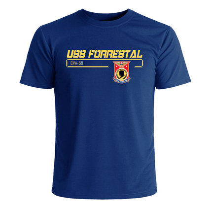 USS Forrestal CVA-59 Crest T-Shirt
