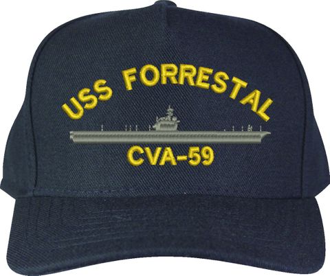 USS Forrestal CVA-59 U.S. Made Cap