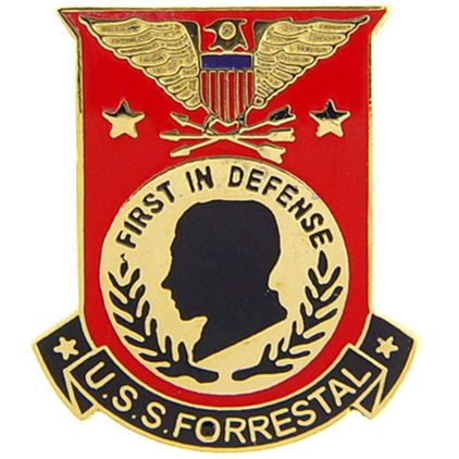 USS Forrestal Seal Lapel Pin