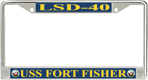 USS Fort Fisher LSD-40 License Plate Frame