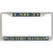 USS Fort Mandan LSD-21 License Plate Frame