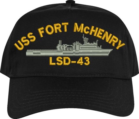 USS Fort McHenry LSD-43 Embroidered Cap