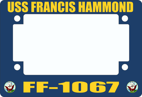 USS Francis Hammond FF-1067 Motorcycle Frame