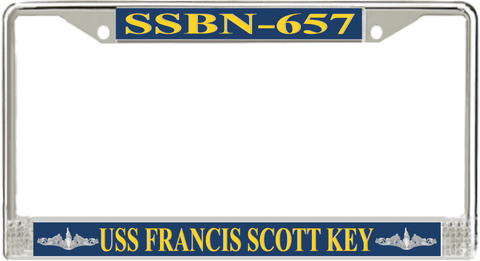 USS Francis Scott Key SSBN-657 License Plate Frame