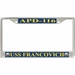 USS Francovich APD-116 License Plate Frame