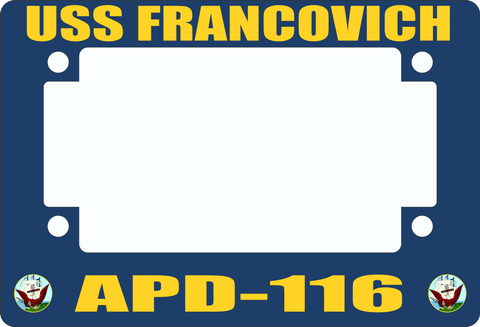 USS Francovich APD-116 Motorcycle Frame