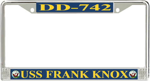 USS Frank Knox DD-742 License Plate Frame