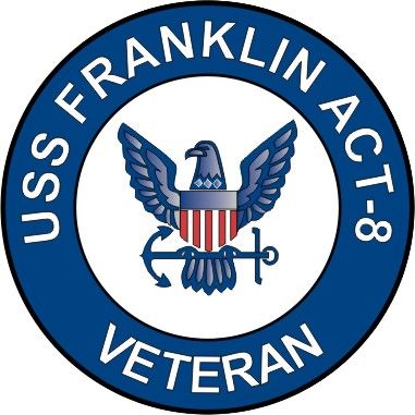 USS Franklin ACT-8 Veteran Decal Sticker