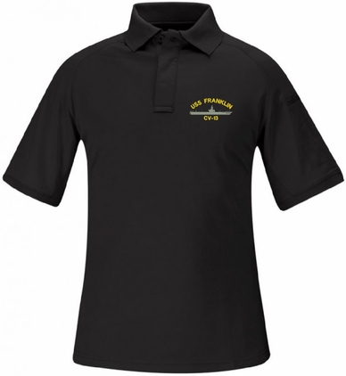 USS Franklin CV-13 Propper Snag Free Polo