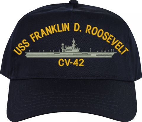 USS Franklin D. Roosevelt CV-42 Embroidered Cap