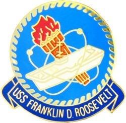 USS Franklin D. Roosevelt Crest Lapel Pin