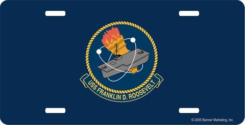 USS Franklin D. Roosevelt CV-42 License Plate
