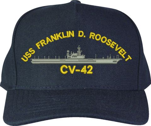 USS Franklin D. Roosevelt CV-42 U.S. Made Cap