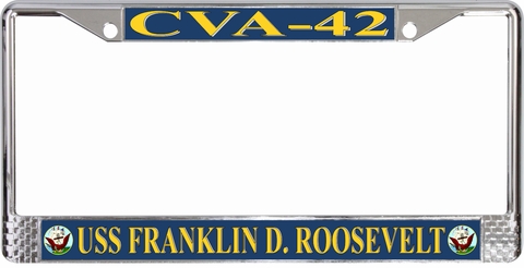 USS Franklin D. Roosevelt CVA-42 License Plate Frame