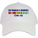 USS Franklin D. Roosevelt CVA-42 with Vietnam Service Ribbons Embroidered Cap